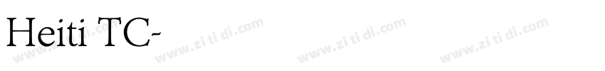 Heiti TC字体转换
